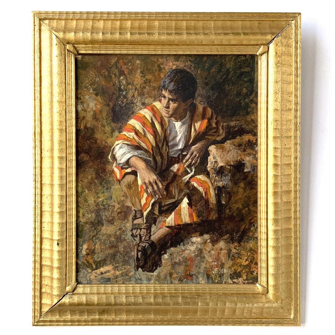 Original Painting of Boy by J E Seward (1 of 9)