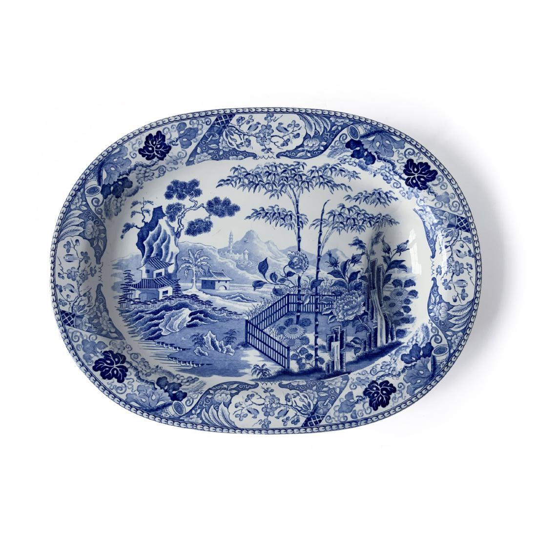 Very Early 19th C. Blue and White Wedgwood Tray (1 of 8)