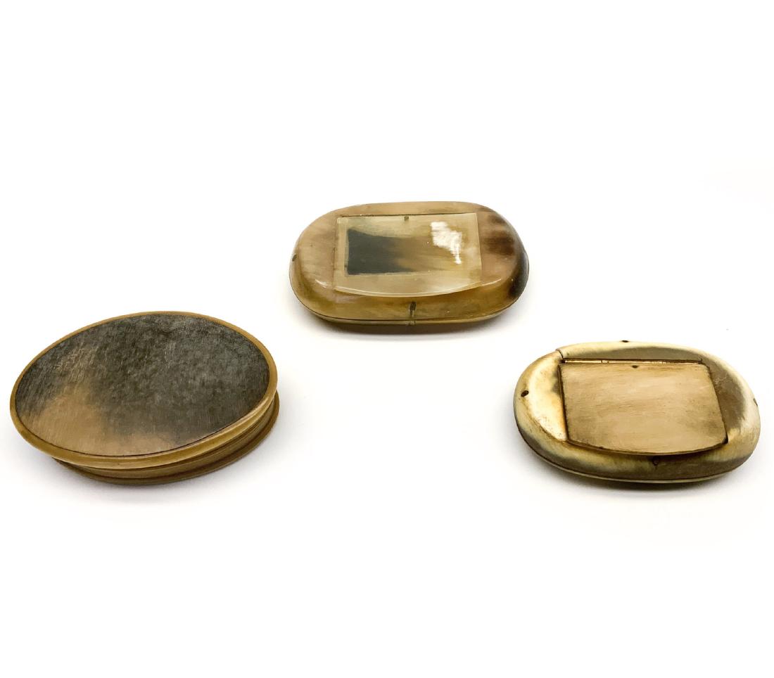 Antique 18th Century Three Horn Snuff Boxes (1 of 16)