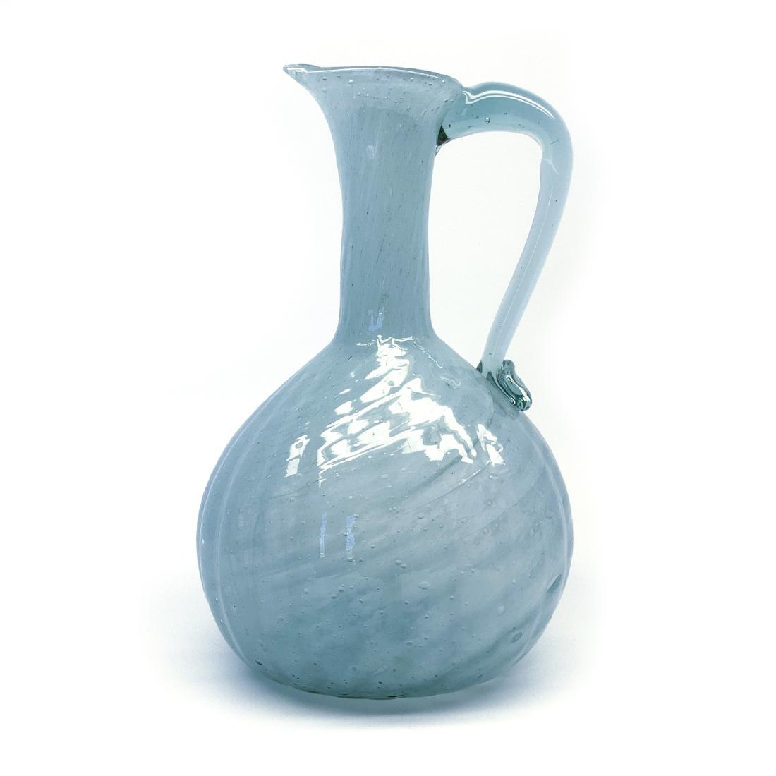 Large Hand Blown Glass Pitcher Art Glass (1 of 7)