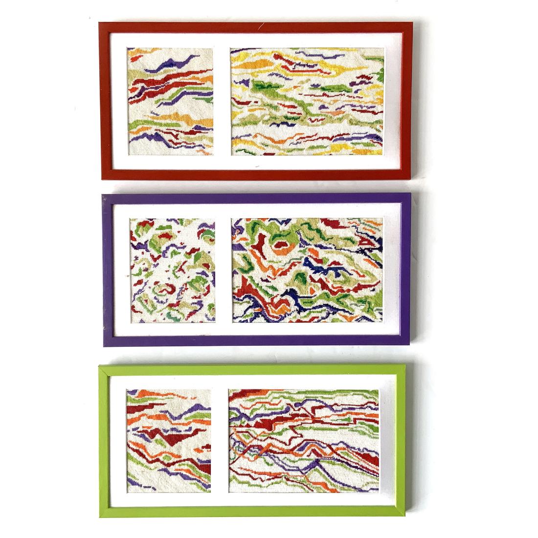 'Searching' a Diptych Needlework by David Bell (1 of 12)