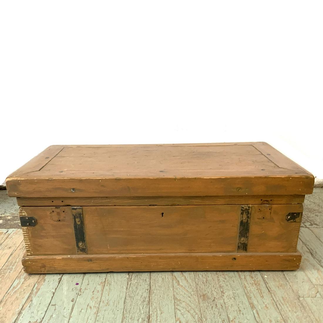 Vintage Pine Sailors Sea Traveling Chest (1 of 5)