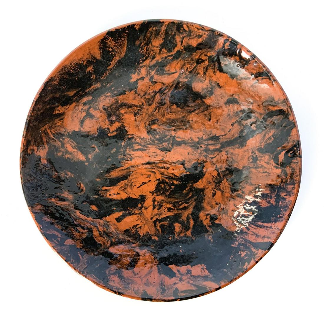 Vintage Signed Studio Art Pottery Plate Signed (1 of 4)