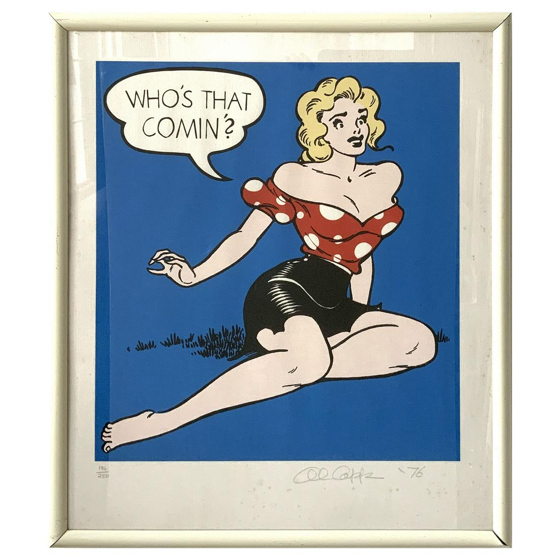 Al Capp Signed Lithograph Li'l Abner Daisy Mae: Li'l Abner Limited Edition Lithograph #196/250 (1976). This sensuous lithograph of Li'l Abner's wife, Daisy Mae is #196 out of an edition of 250. Printed on canvas with a 20 x 22 image area. Signed by