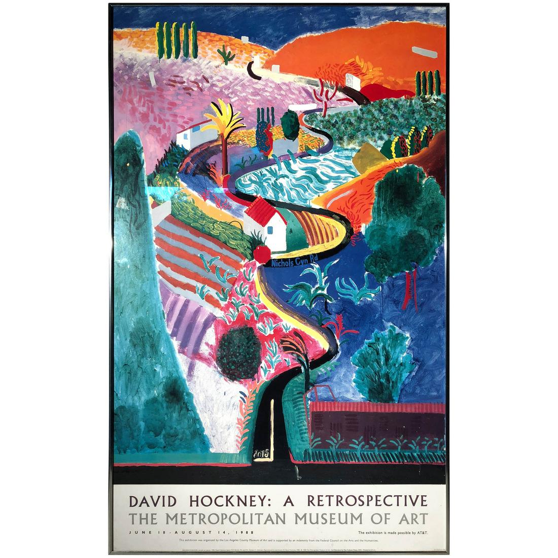 Rare David Hockney Nichols Canyon 1988 at Met (1 of 4)