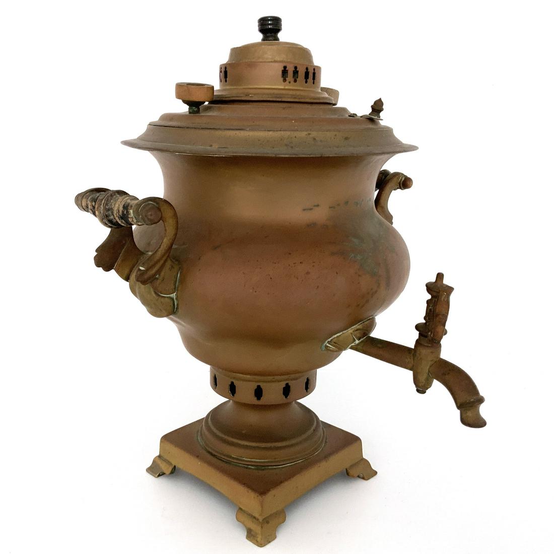 Large Vintage Copper Samovar (1 of 11)