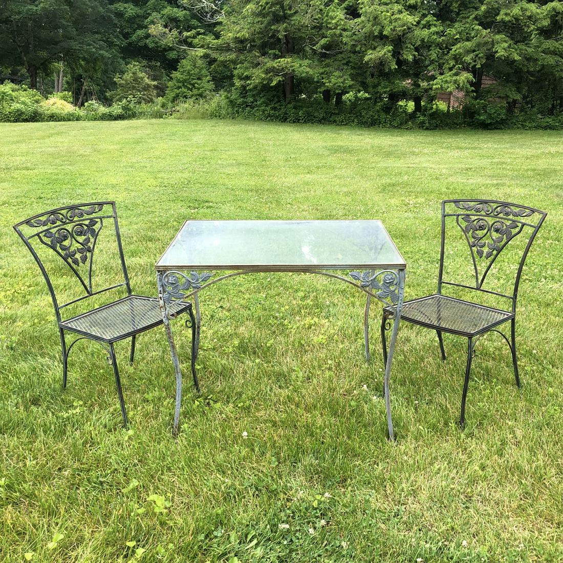 3 Pc Salterini For Woodard Iron Patio Set Aug 01 2019