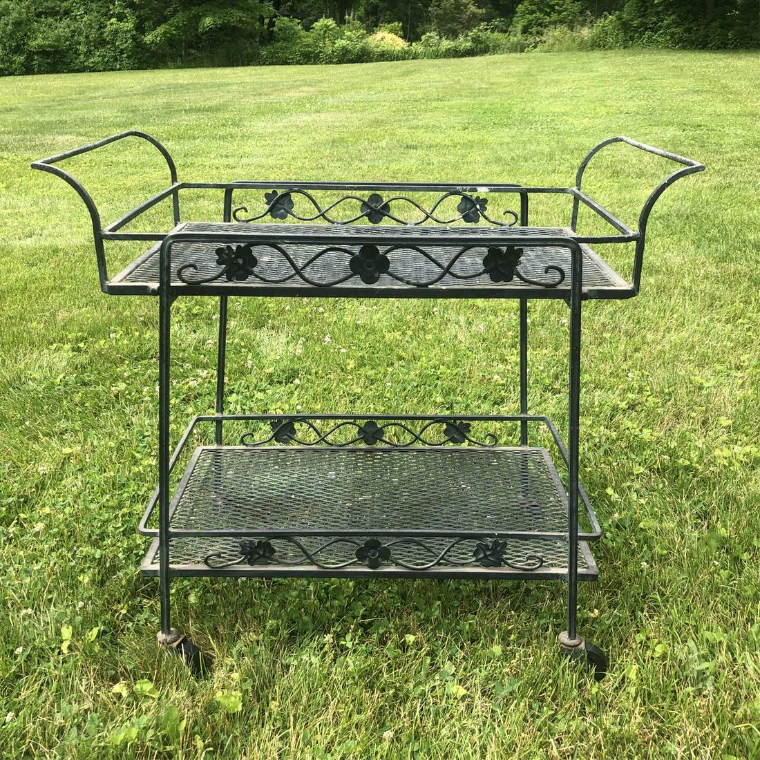 Salterini for Woodard Wrought Iron Bar Cart (1 of 7)