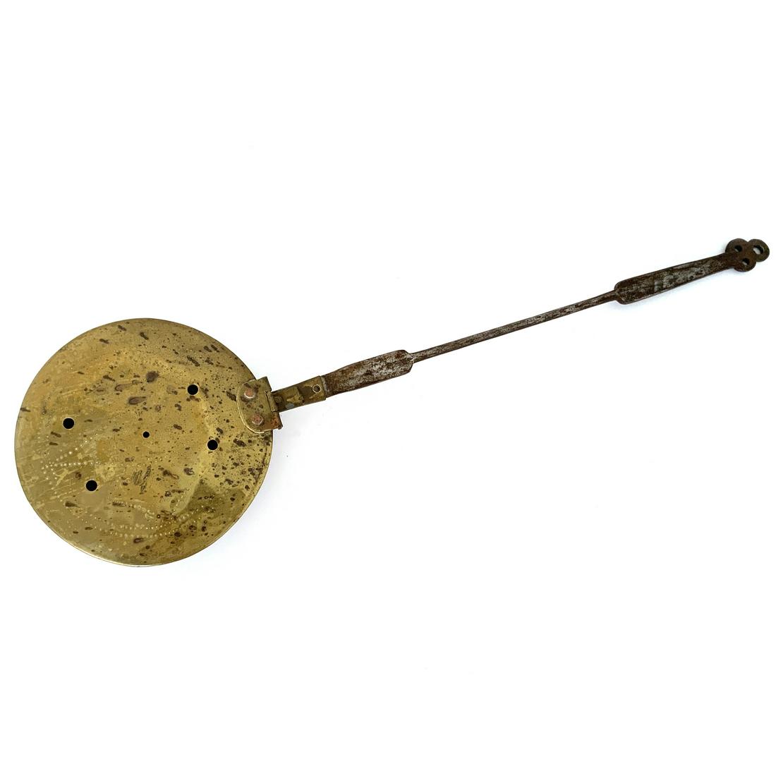 Antique American Brass Bed Warmer (1 of 8)