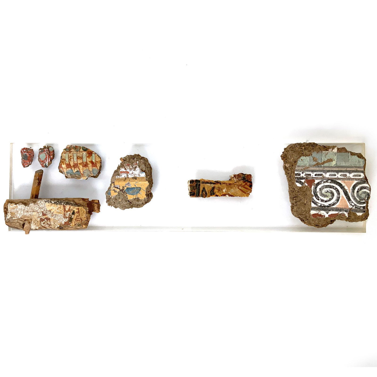 7pc Egyptian Sarcophagus Fragment Collection (1 of 7)