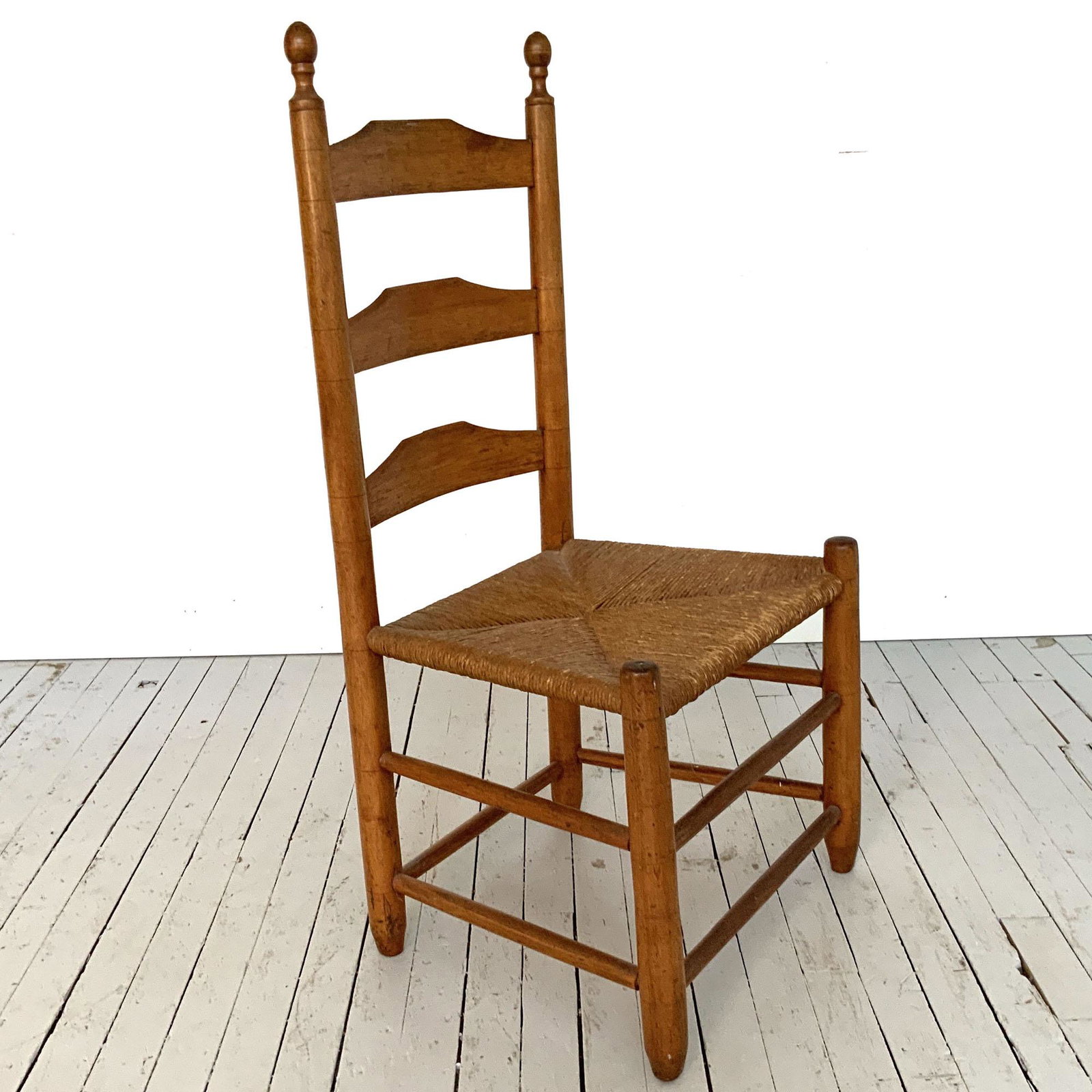 Antique Shaker Period Side Chair: Antique Shaker Period Side Chair 36 H x 17.5 W x 15 D Seating - 14.5 H x 14.75 W x 14 D