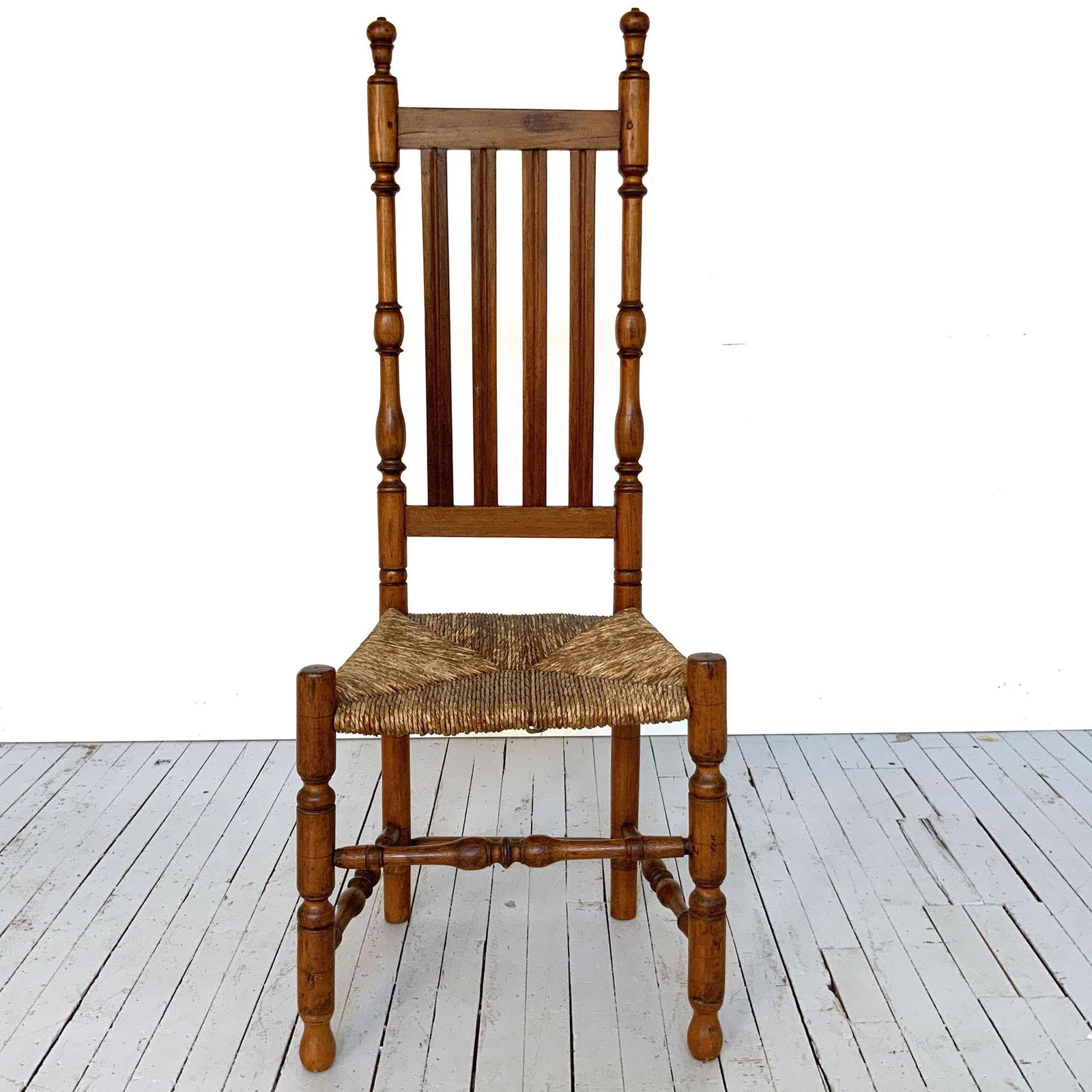 18th Century Banister Back Side Chair c1740 (1 of 13)