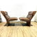 Pair of Italian Mid Century Leather Chairs - 2