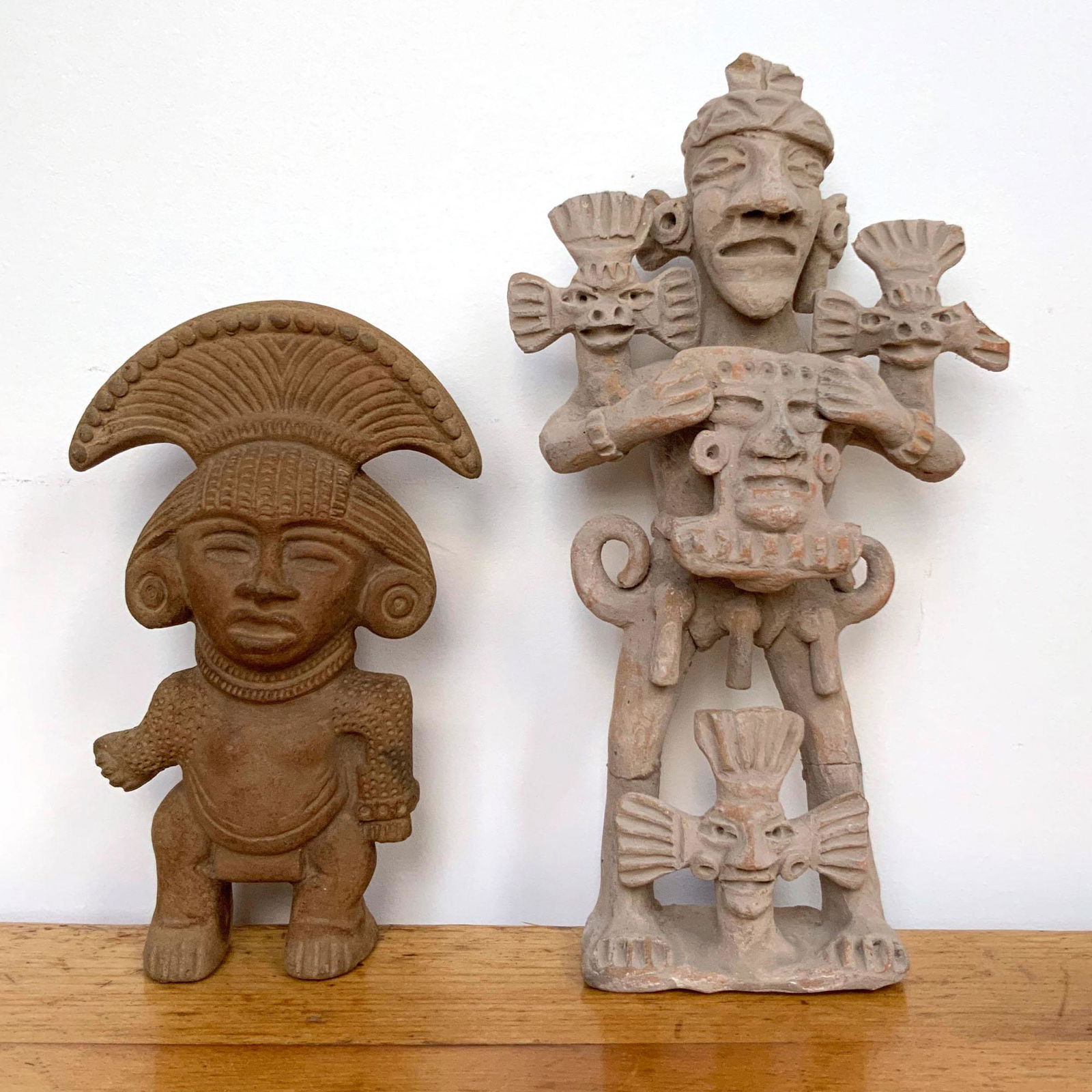 Lot of 2 Clay South American Figures (1 of 6)