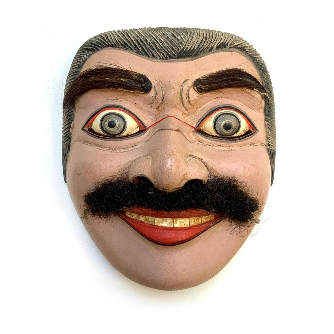 Vintage Old Wooden Wayang Topeng Dance Mask (1 of 4)