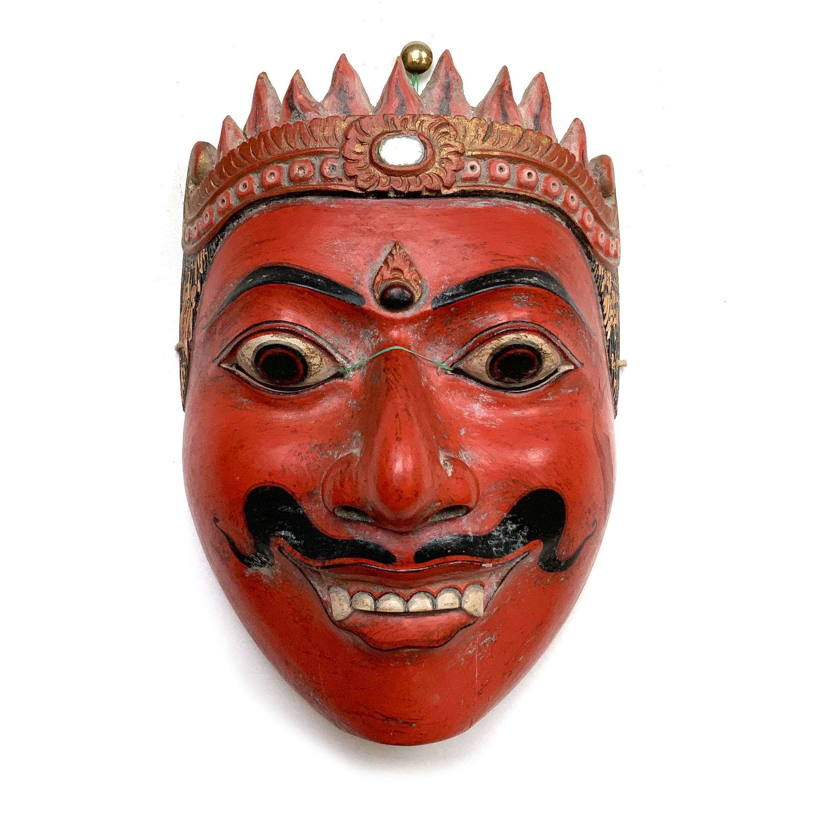 Mid Century Balinese Java Carved Wood Dance Mask (1 of 4)