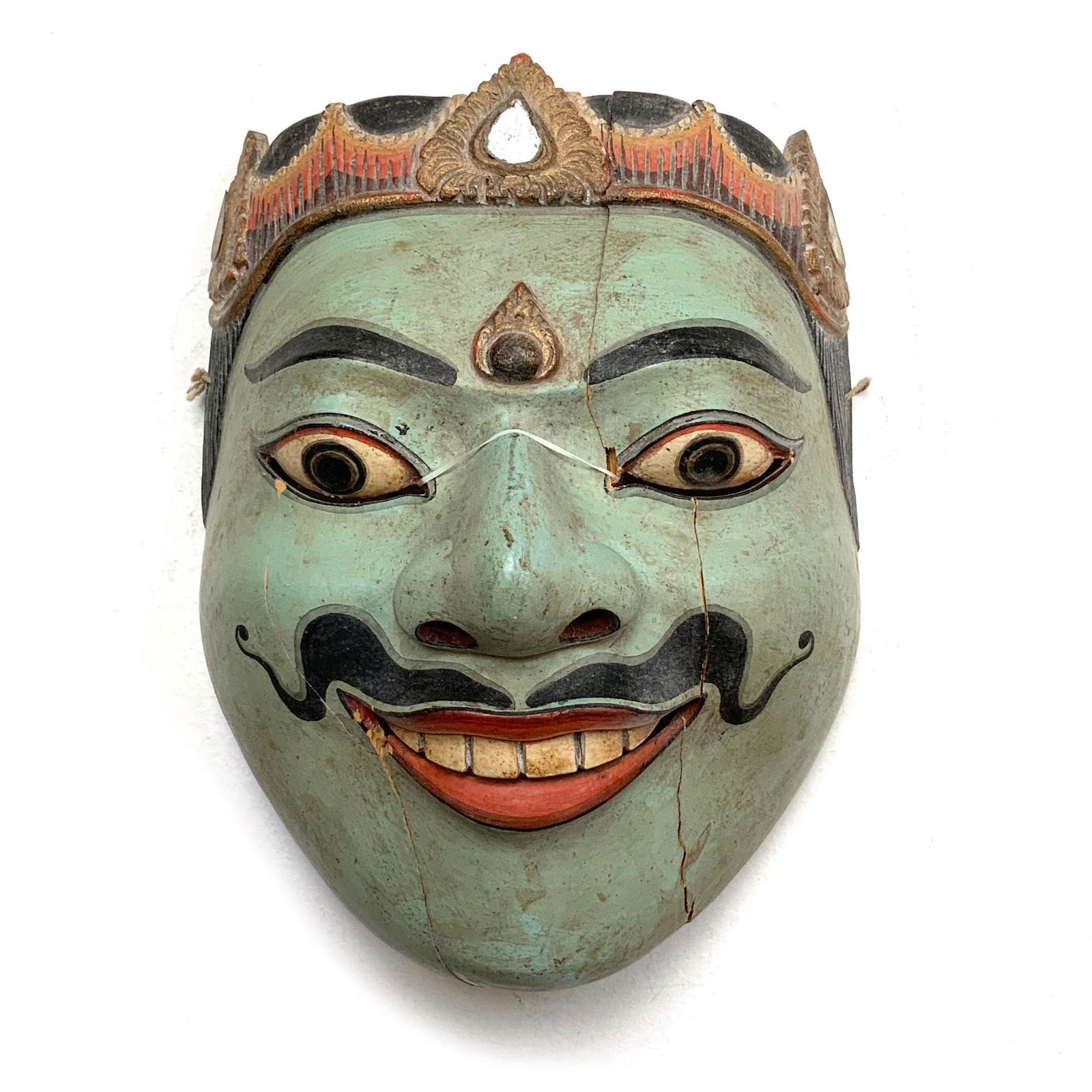 Mid Century Balinese Java Carved Wood Dance Mask (1 of 4)