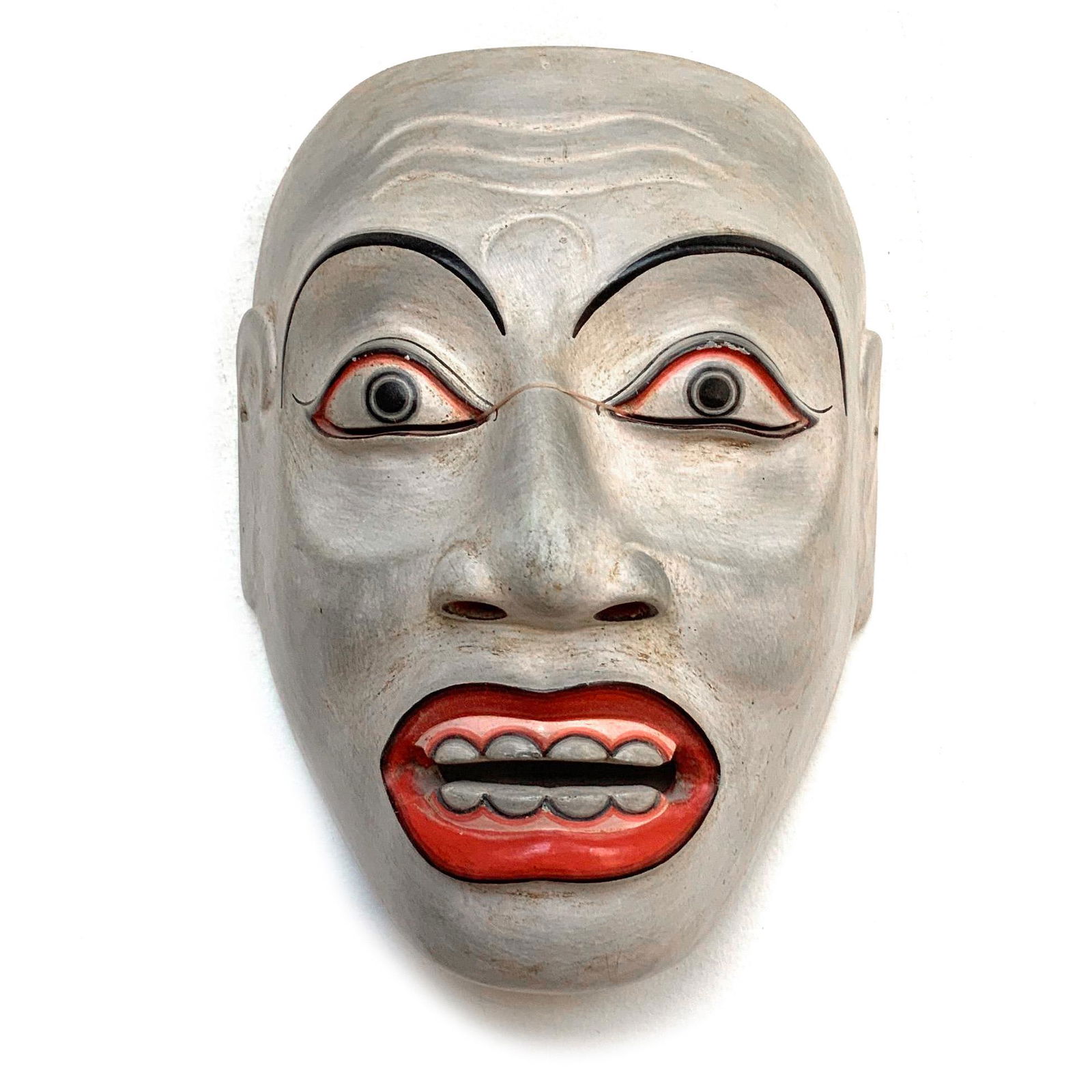 Vintage Topeng Carved Wood Theatre Mask from Java (1 of 4)