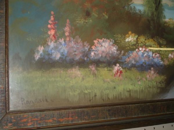 Framed Pastel Signed Artist Randall - 3