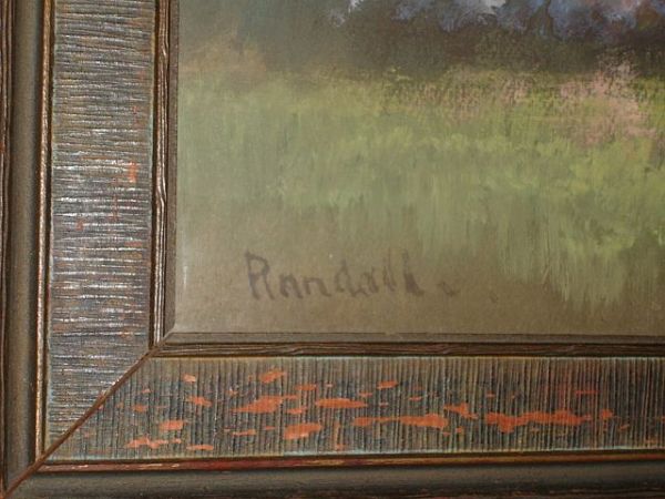 Framed Pastel Signed Artist Randall - 4