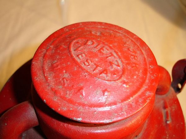 Dietz Red Vesta Railroad Lantern - 3