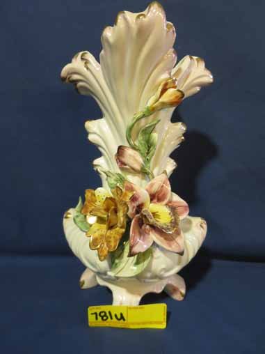 Capodimonte: Capodimonte Vase with Floral Designs