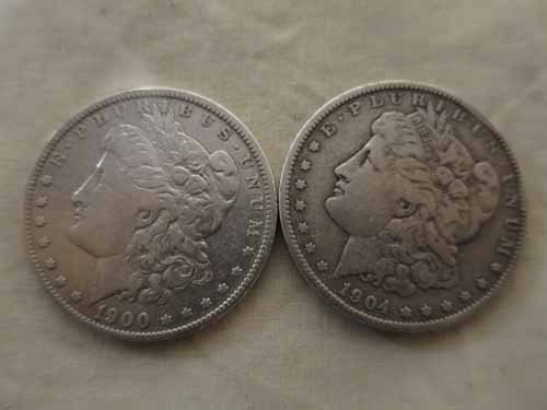 1904 and 1900-O Morgan Dollars (1 of 6)