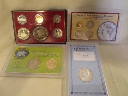 1976 U.S proof set, 2012 50 cent Kennedy piece, Liberty (1 of 6)