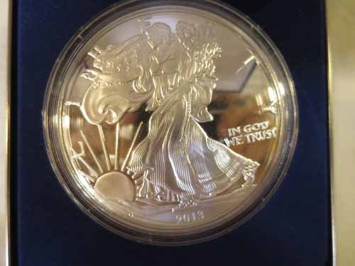 2013 American Silver Eagle Replica 4 oz .999 Silver (1 of 3)