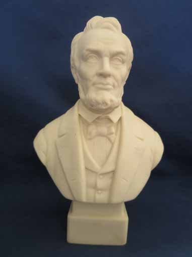 Parian bust of Abraham Lincoln.: Parian bust of Abraham Lincoln. 8.5.5.