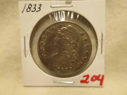 1833 Capped Bust Half Dollar: 1833 Capped Bust Half Dollar