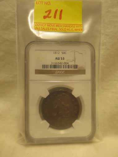 1812 Capped Bust Half Dollar NGC AU53 (1 of 1)