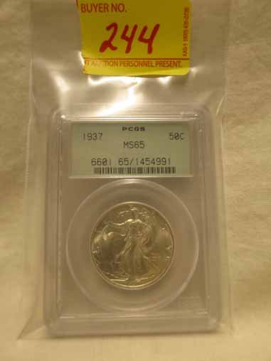 1937 Walking Liberty Half Dollar PCGS MS65 (1 of 1)