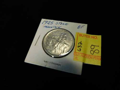 1925 Stone Mountain Half Dollar Coin EF (1 of 2)