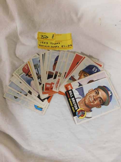 1953 Topps Baseball Cards, numbered in between 51-214 (1 of 2)