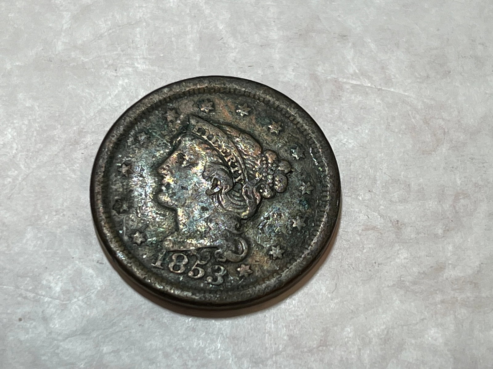 1853 Large Cent: 1853 Large Cent