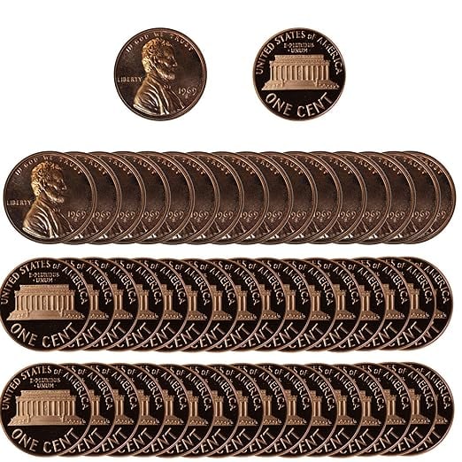 Roll of 1969 Lincoln Cents Proof (1 of 1)