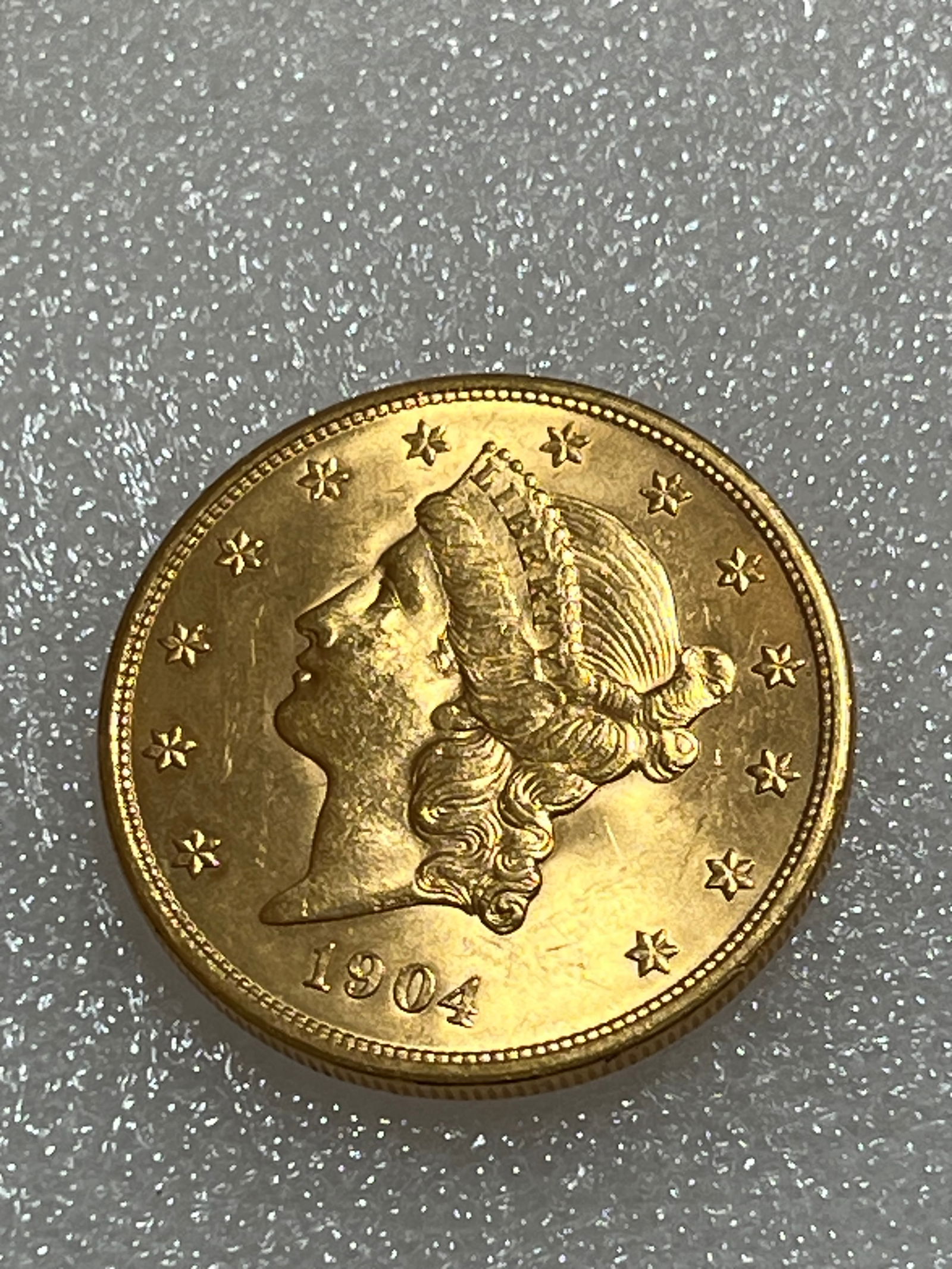 1904 Gold Double Eagle $20 Liberty Head BU (1 of 2)