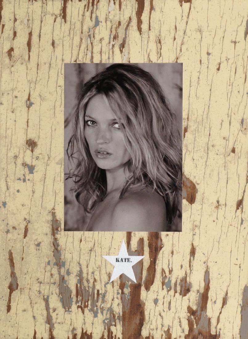 Sir Peter Blake CBE RDI, British b.1932- ''Kate'' from: Sir Peter Blake CBE RDI, British b.1932- ''Kate'' from the Stars' portfolio, 2010; screenprint in colours with photo collage and diamond dust, signed and numbered 1/100 in pencil, published by Paul St