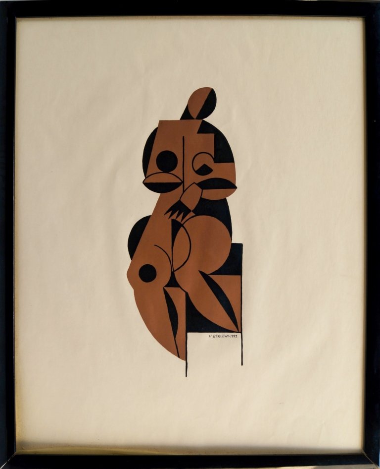 The following nineteen lots are The Property of a: The following nineteen lots are The Property of a Private Estate Henryk Berlewi, Polish 1894-1967- ''Akt Kobiety''; lithograph printed in brown and black, with printed signature and date 1922, 60.5x49