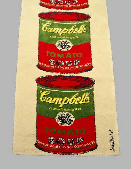 An Andy Warhol Rug Campbell S Tomato Soup 1965 A