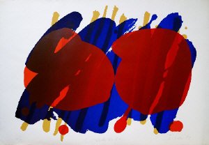 Albert Irvin RA, British b.1922- ''Creekside'' 1989,: Albert Irvin RA, British b.1922- ''Creekside'' 1989, screenprint in colours, signed, titled, dated 89 and numbered 'PP IV/IV' in pencil, 126x181cm, (unframed), (may be subject to Droit de Suite)