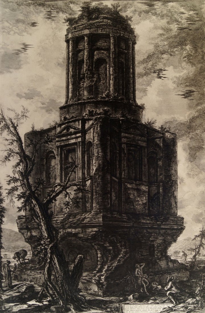 Giovanni Battista Piranesi, Italian 1720-1778- ''La: Giovanni Battista Piranesi, Italian 1720-1778- ''La Conocchia'' from Vedute di Roma (Views of Rome), part II, c.1750-78; etching, 72x48cm Note: see Metropolitan Museum of Art, New York, Accession Numb