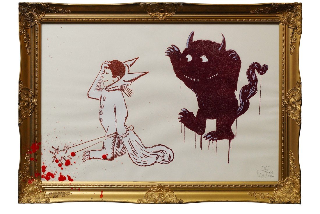 Pure Evil, British b.1968- ''Mad Max''; screenprint in: Pure Evil, British b.1968- ''Mad Max''; screenprint in colours, in hand-finished artist's frame, signed and numbered 30/40 in pencil, 74.7x105cm, (may be subject to Droit de Suite) Provenance: Pure Ev