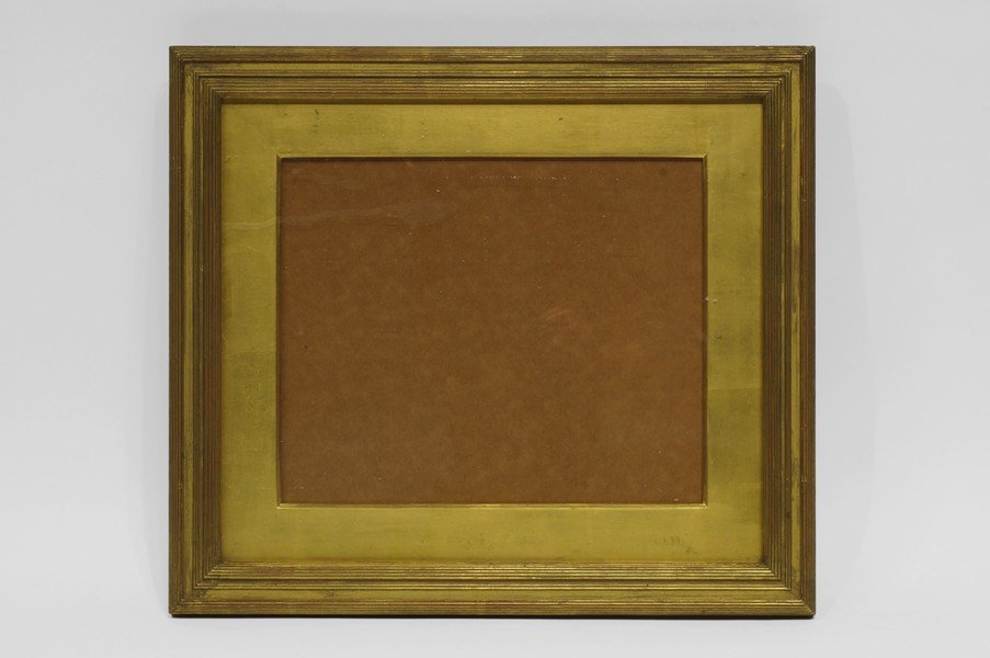A Glazed Gilt Composition Aesthetic Style Frame, 20th (1 of 1)