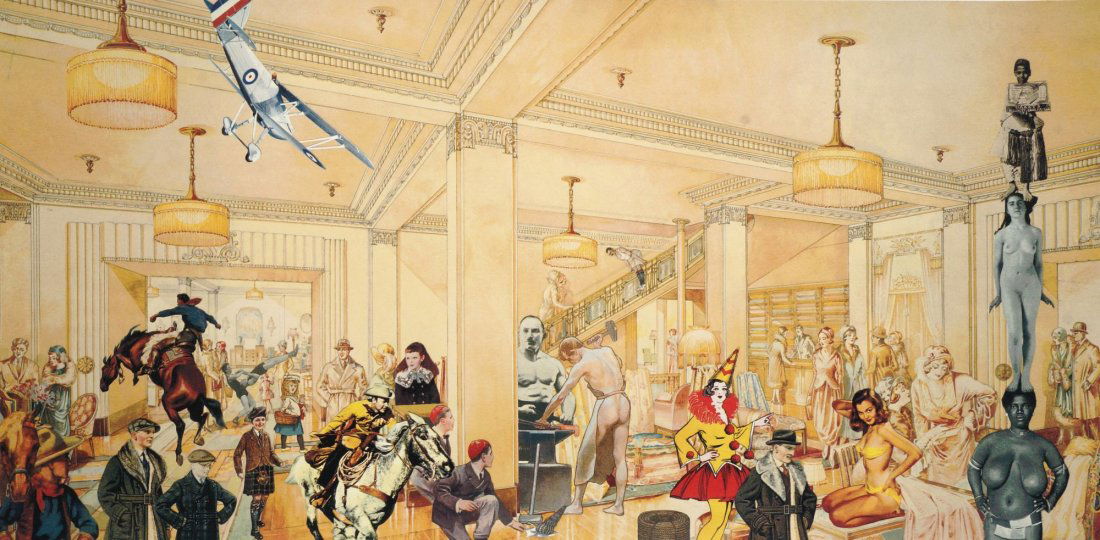 Sir Peter Blake CBE RDI RA, British b.1932-: Sir Peter Blake CBE RDI RA, British b.1932- ''Demonstrations in a Department Store I & II'', 1998; screenprints in colours on Somerset paper, two, both signed and numbered 2/70 and 39/70 respectively