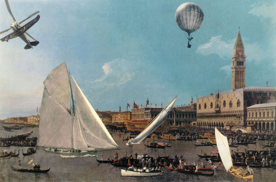 Sir Peter Blake CBE RDI RA, British b.1932-: Sir Peter Blake CBE RDI RA, British b.1932- ''Regatta'' 1999; screenprint in colours, signed and numbered 39/50 in pencil, 48.5x70.5cm, (may be subject to Droit de Suite)