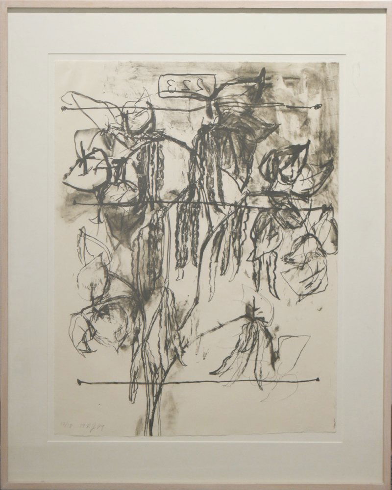 Roberto Juarez (born 1952) The First 30 Beans, 1989: Roberto Juarez (born 1952) The First 30 Beans, 1989 lithograph 25.5 x 20 inches: print 64.8 x 50.8 cm 33 x 28 inches: frame 83.8 x 71.1 cm Edition 12/18 signed and numbered lower left framed. American