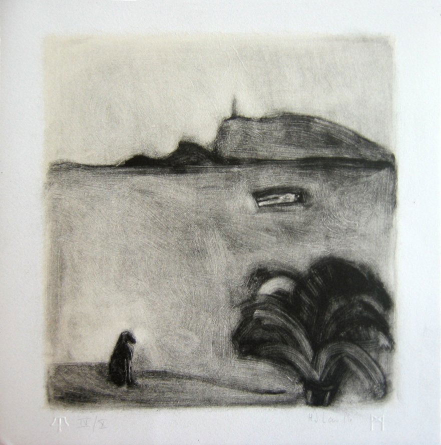 Joy Laville (born 1923)  Dog and Man in Boat, 1990 (1 of 3)