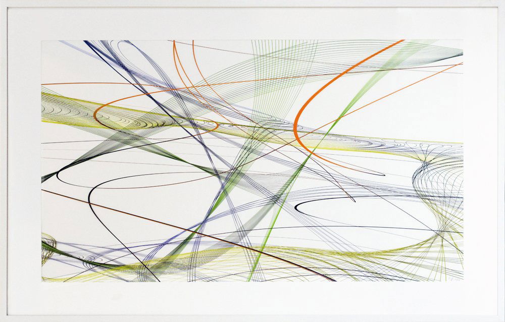 Thomas Ruff (born 1958) Zycles 3, 2009: Thomas Ruff (born 1958) Zycles 3, 2009 digital pigment print (Ditone) on semi-transparent polyester foil 27.5 x 48 x 0 inches: image 69.9 x 121.9 x 0 cm 36.5 x 56.5 x 2 inches: frame 92.7 x 143.5 x 5.